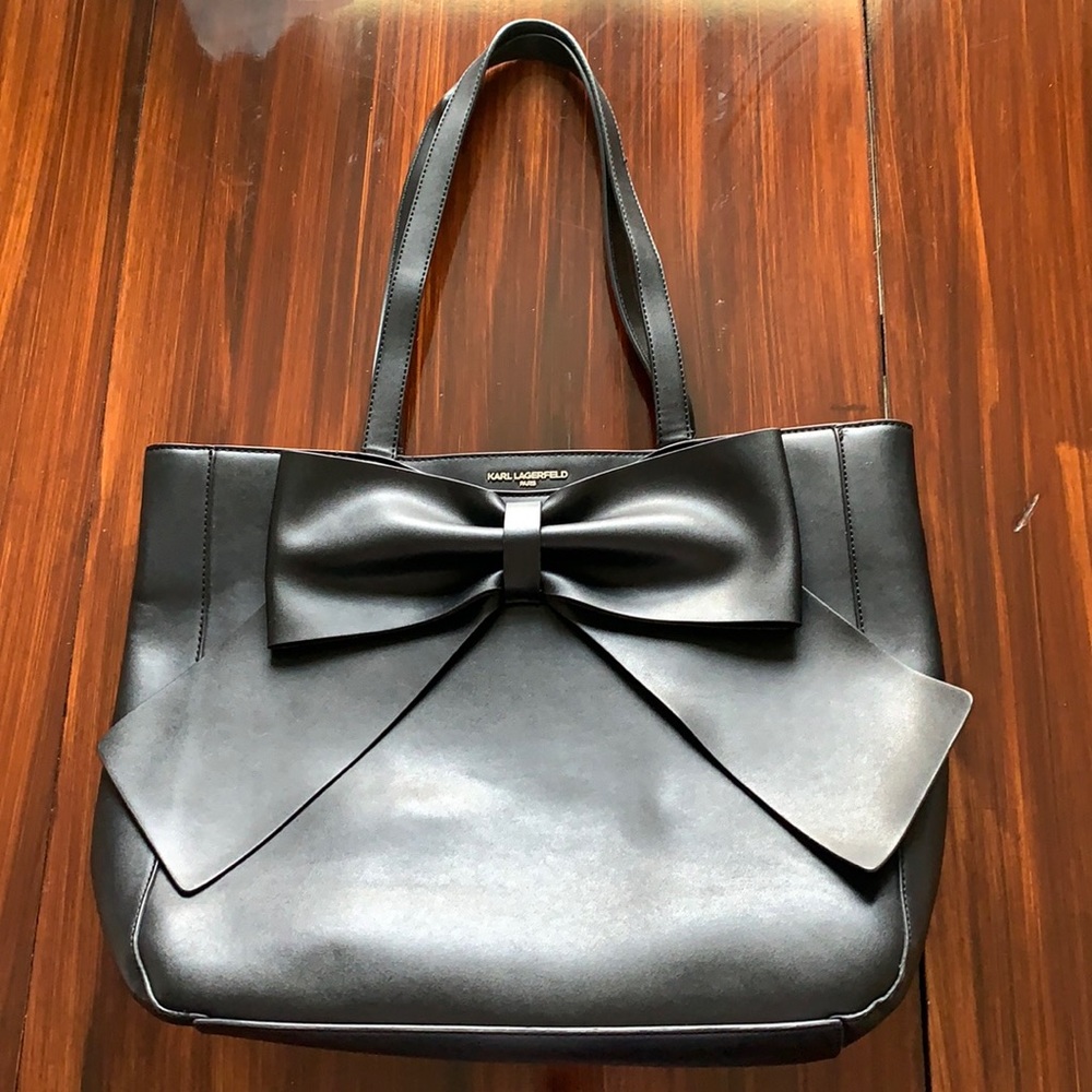 Karl Lagerfeld Black Bow Bag